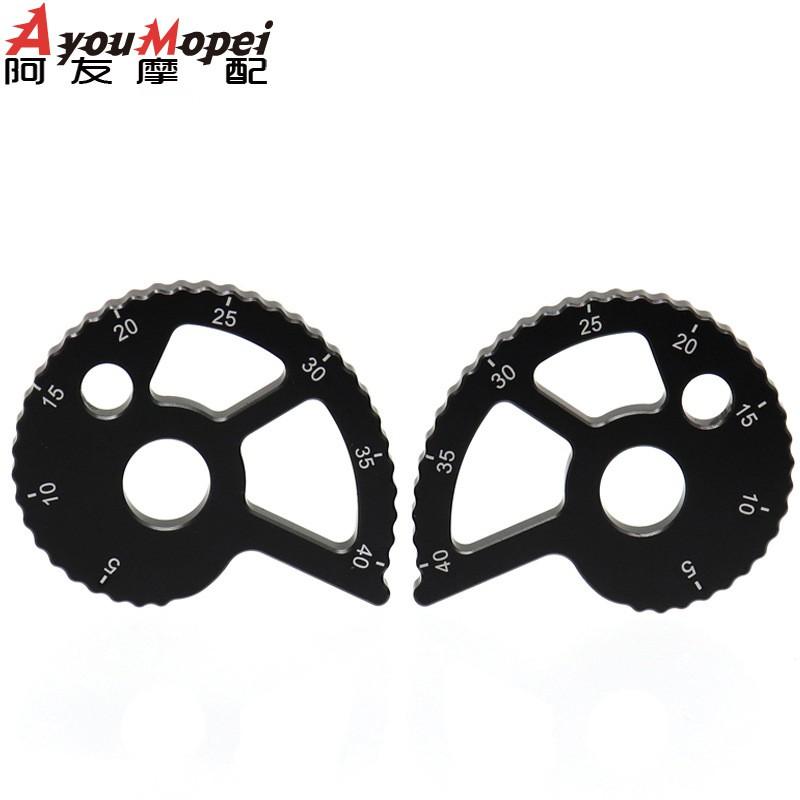 Aluminum Chain Adjuster Yamaha XTZ600 WR250Z DT125R 125RE Motorcycles - Black Red Blue