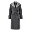 Qiushui Yiren Women's Double-Faced Wool Hooded Commuter Coat