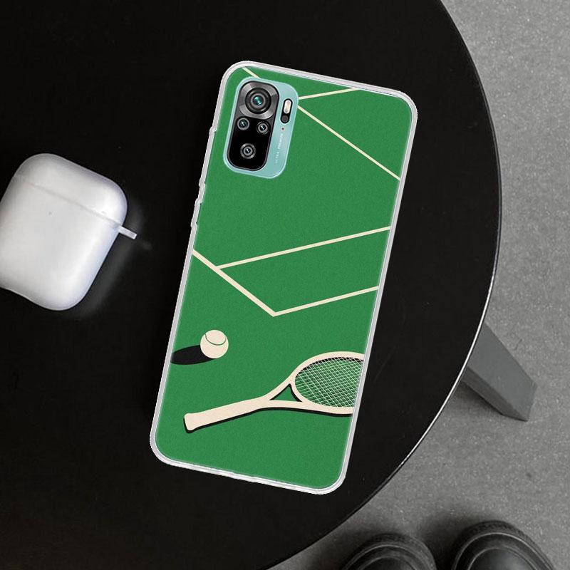 Спортивный чехол для телефона с рисунком в виде тенниса для Xiaomi Redmi Note 15 14 13 12 11 Pro Plus 14S 12S 11S 11T 11E 10S 10 Индивидуальные Fundas Redmi N