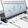 Hub 3.0 Multi-Port Expander Laptop Dock Folding Stand 10-in-1 Type-C Expansion Dock