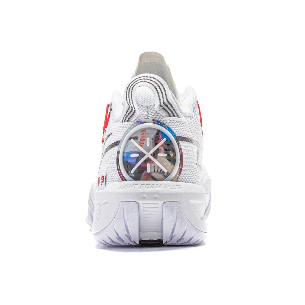 Баскетбольные кроссовки Li Ning Fission 9 с амортизацией, нескользящие, низкие, мужские, белые ABPU003-4