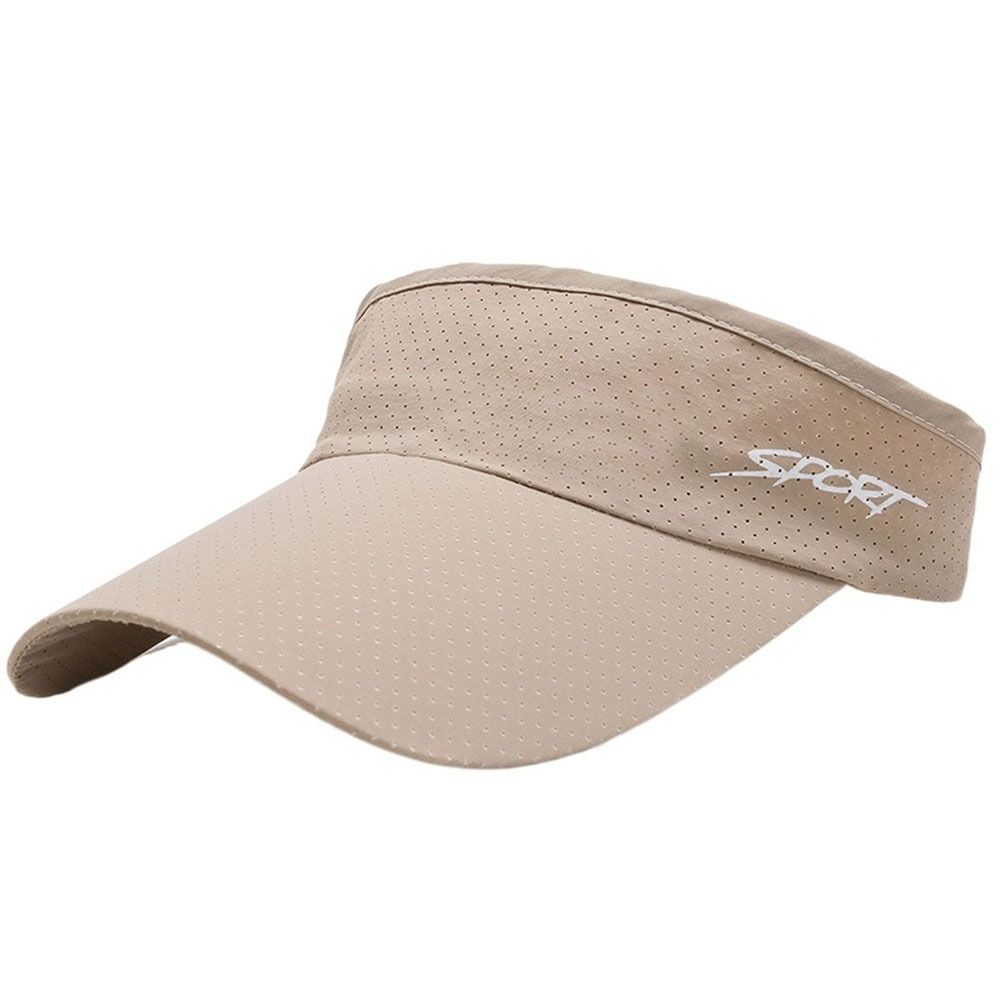 Sports Solid Color Sunscreen For Men UV Protection Empty Top Hat Sun Hat Korean Style Hat Women Cap