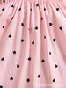 Toddler Girl Heart Smocked Dress and Hat Set Kids Beach Wear