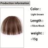XINRAN Air Bangs Clip In Bangs Hair Synthetic Hair Fake Fringe Short Wig With Bangs Natural Wig For Women Daily Party Use