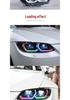 Светодиодная сборка фар RGB для BMW 3 серии E92 E93 M3 с цветными дневными ходовыми огнями и указателями поворота (2005-2010).