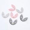 30Pcs 26*20mm Kawaii Rabbit Ears Rhinestone Crystal Patches Decor Appliques Supply Cloth DIY Headwear Crafts Accessories