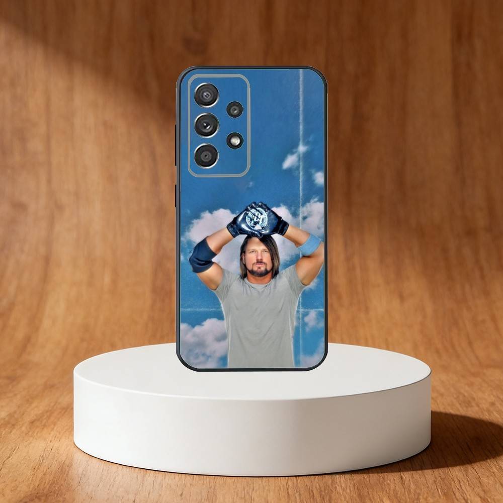 AJ Styles Phone Case For Samsung S25,S24,S21,S22,S23,S30,Ultra,S20,Plus,Fe,Note,10,9,5G Black Cover