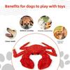 RED Crab Dog Toys -Cute King Crab Squeak Plush Dog Toy for Aggressive chewers,Dental Toy for Aggressive Chewers, Large/Small Breed (13.78 inch)