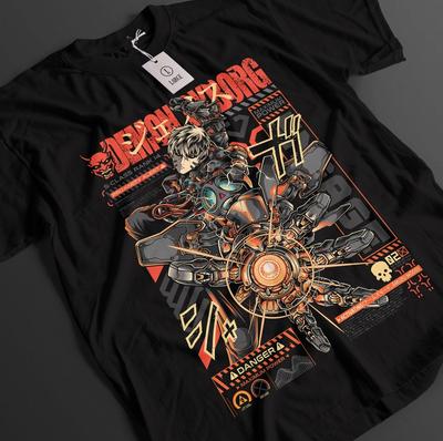 Футболка One Punch Man Футболка Геноса Футболка Сайтамы Топ Тацумаки Футболка Гароу Аниме