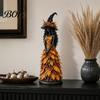 Harvest Party Supplies Autumn Witch Figurine Statue, Resin Halloween Fall Tabletop Decor, Table Decoration Shelf Ornament for Mantel Fireplace