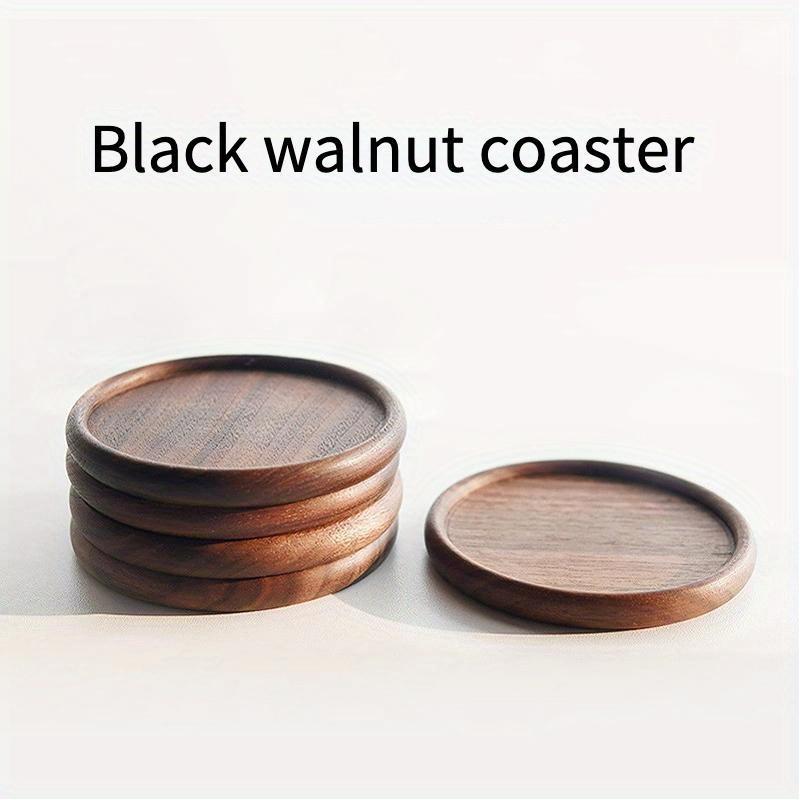 Tea Coffee Cup Pad Placemats Decor Walnut Beech Wood Coasters Durable Heat Resistant Drink Mat