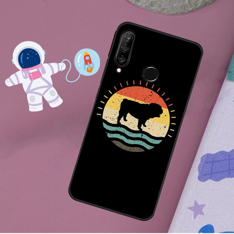 Английский бульдог Сердцебиение Для Huawei Nova Y72 Y73 Y60 Y70 Y90 Y61 Y91 7i 8i 11i 12i 12s 9 10 SE P20 P30 P40 Lite Чехол