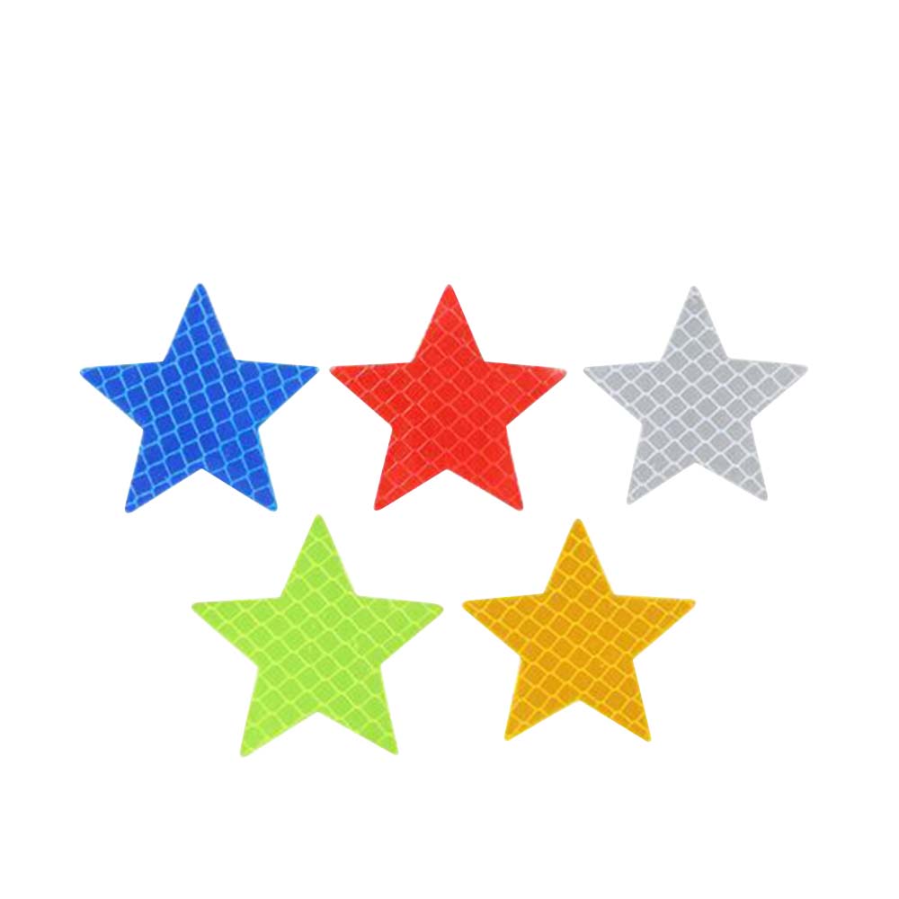 Five-pointed Star Reflective Stickers Car Exterior  Accessories Car Safety Mark Car Stickers
