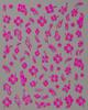 Fresh Little Hibiscus Flower Nail Art Sticker North American Style Hibiscus Small Flower Adhesive Nail Art Sticker Nail Decorative Sticker