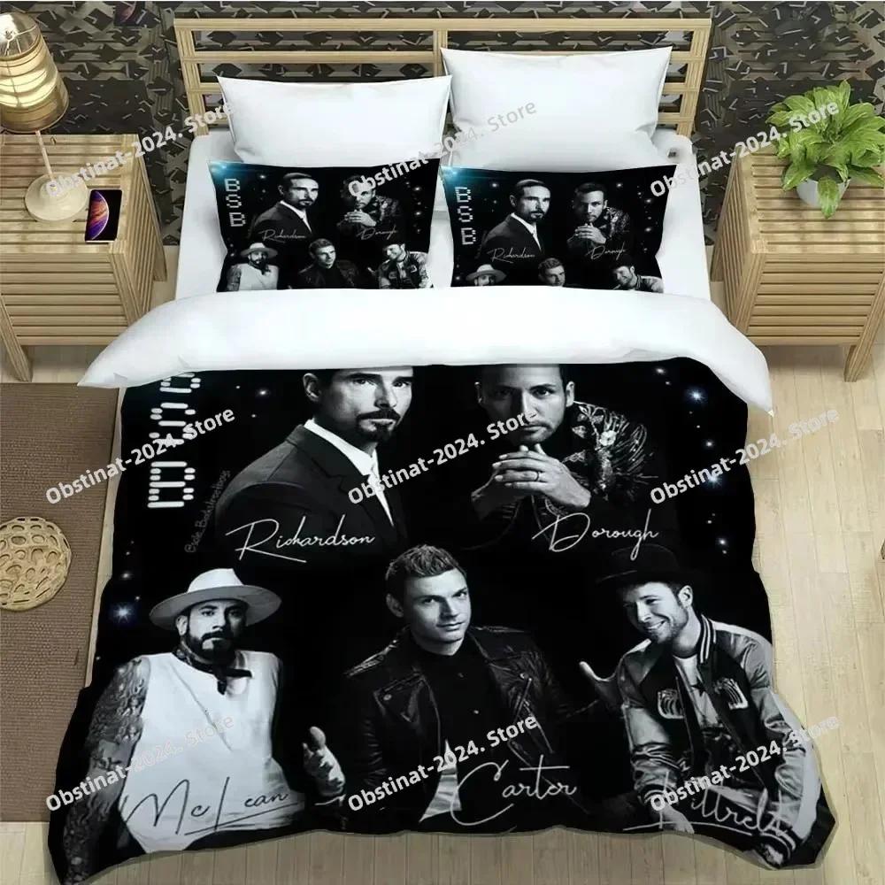 3D BSB группа Backstreet Boys Печатное постельное белье Пододеяльник Наволочка Комплект постельного белья Простыня Покрытие для одеяла Размер Full Queen King