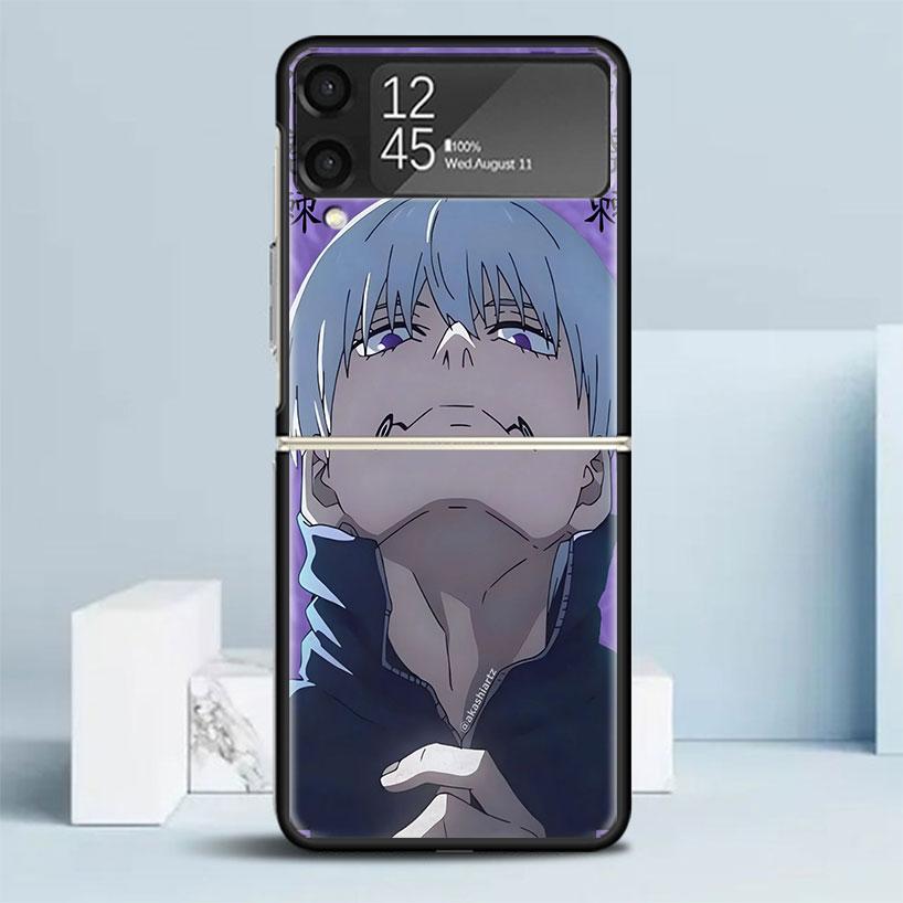 Kaisen J-Jujutsu Инумаки Тоге Чехол для телефона Samsung Galaxy Z Flip7 Flip6 5G Flip5 Flip4 Flip3 ZFlip 7 6 3 4 5 Ударопрочный задний C