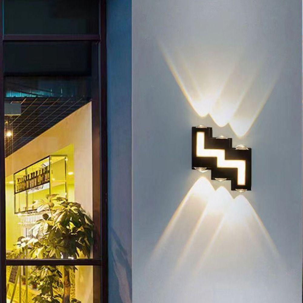 Aluminum Outdoor Wall Lamp AC110 220V Waterproof IP65 LED Wall Lamp Modern Design Energy Efficient LED Yard Wall Lights