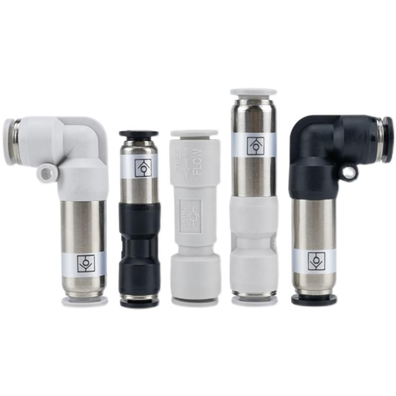 Пневматический обратный клапан SPU6 AKH08-00 Угольник с быстроразъемным соединением для воздушных трубок 10/12 мм