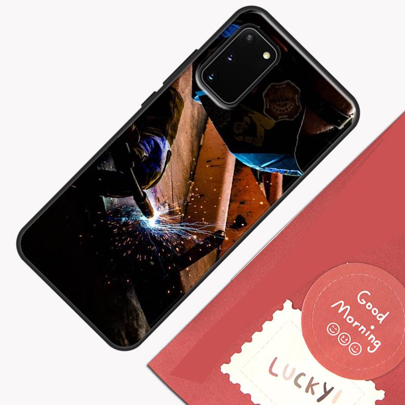 Welder Welding Hot Metal Worker Phone Case For Samsung Galaxy S24 S26 Ultra S20 S21 S22 S23 S25 Plus S10 S25 FE Cover Shell