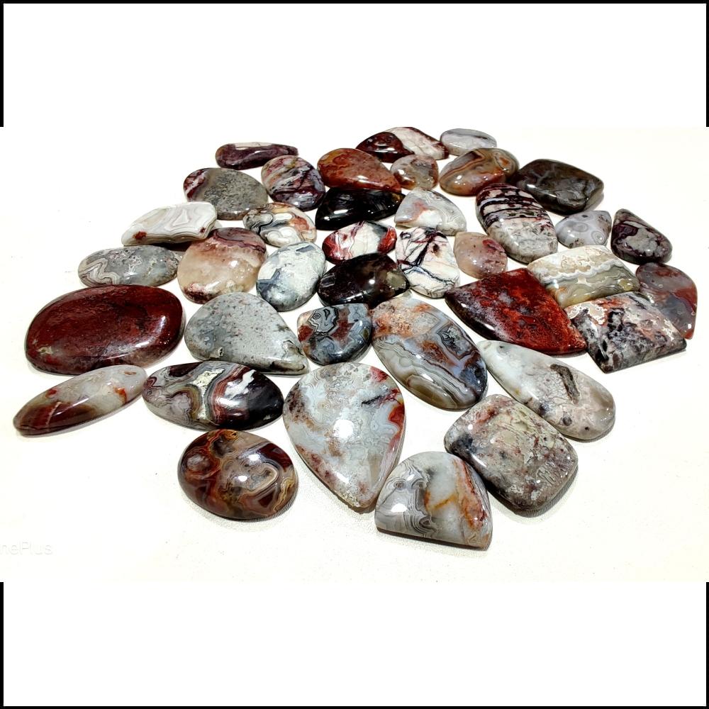 Natural Crazy Lace Agate Cabochon, Healing Loose Gemstone Lot, Mix Shapes And All Size Cabochon Use For Jewelry Making.