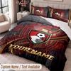 Bournemouth Football Printed Bedding Set Custom Name Text 1 Duvet Cover 2 Pillowcases For Bedroom