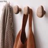Крючок из массива дерева Ручка для шкафа Крючок для пальто Крючки для ключей Декоративные крючки в форме гальки Вешалка для одежды Ручки для мебели