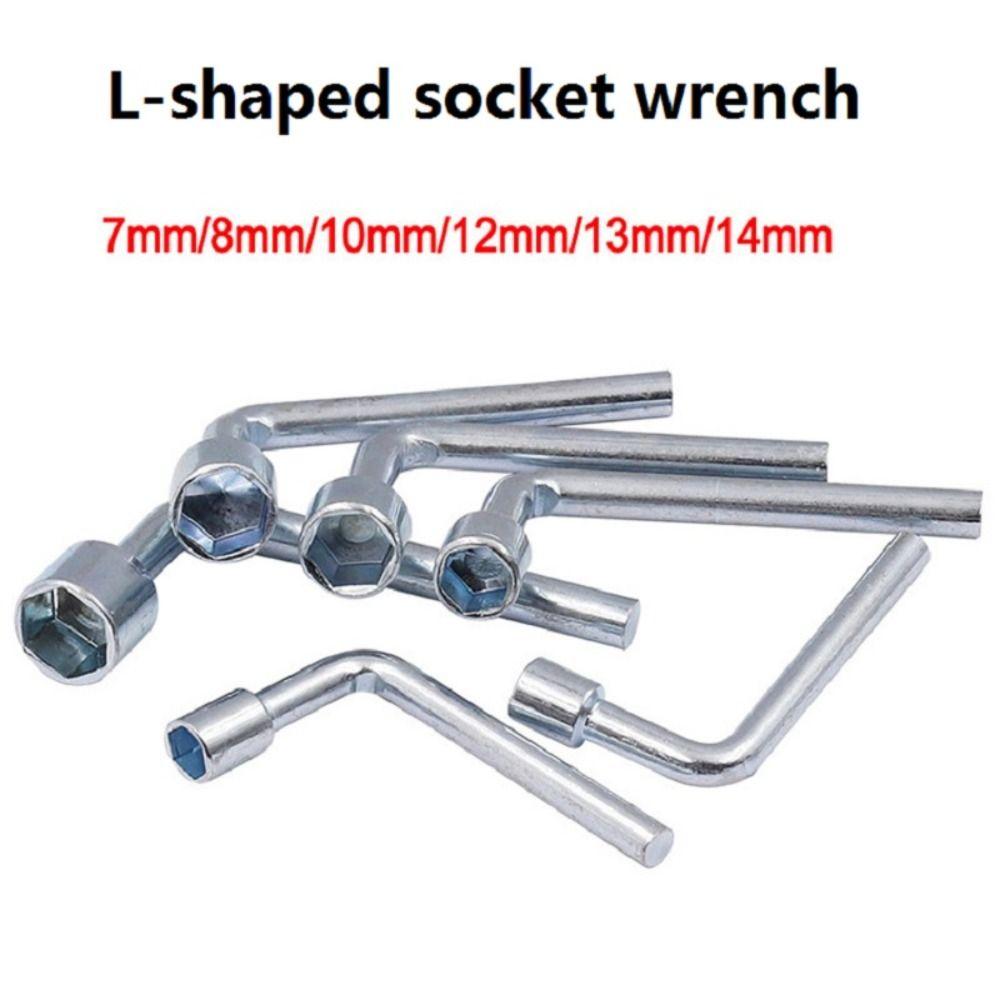 Steel L-Shaped Socket Wrench Hand Repair Tools Hex Key Spanner Hexagonal Wrench Sleeve Plumber