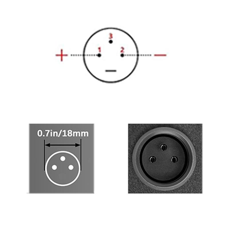 58.8V 4A Lithium Battery Charger 14S 52V Li-ion Battery Pack Fast Charging 3-Pin XLR Connectors Power Tool Charger Cooling Fan