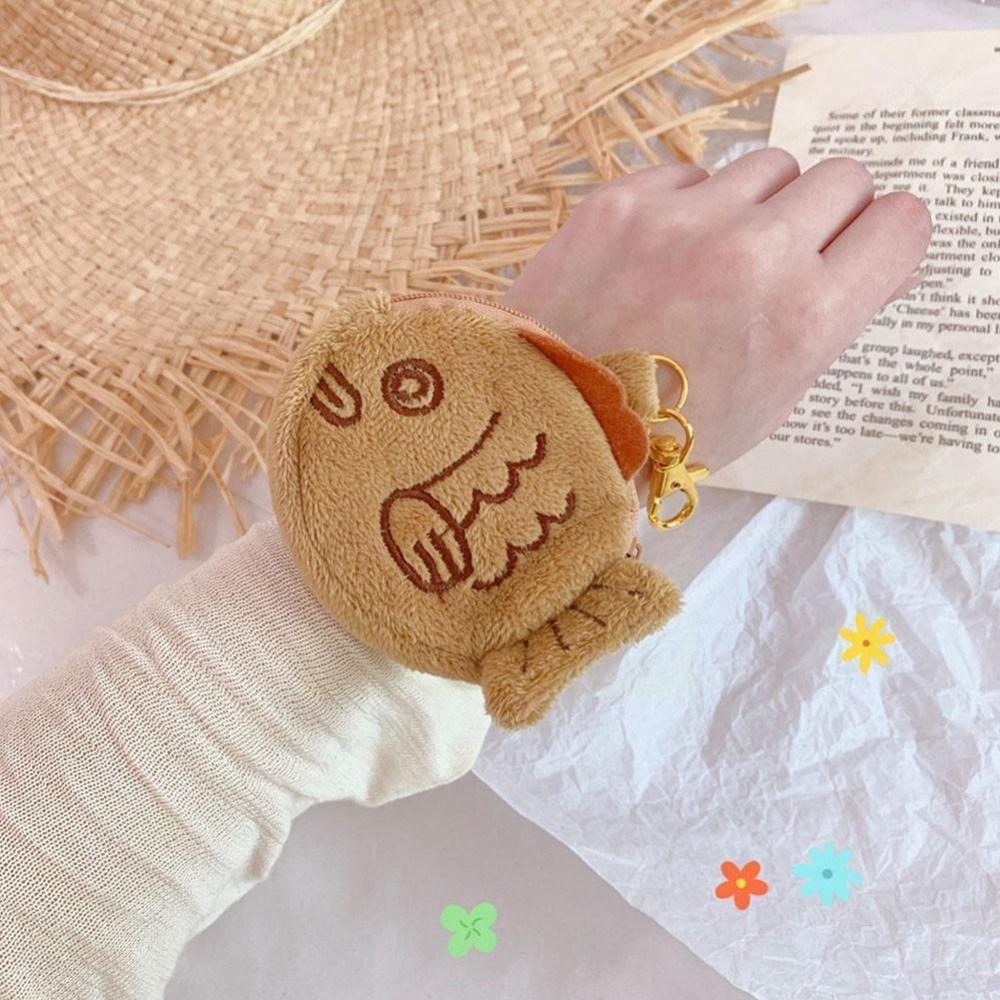 Bag Student Wallet Small Fish Purse Zipper Wallet Soft Taiyaki Coin Purse Coin Purse Keychain