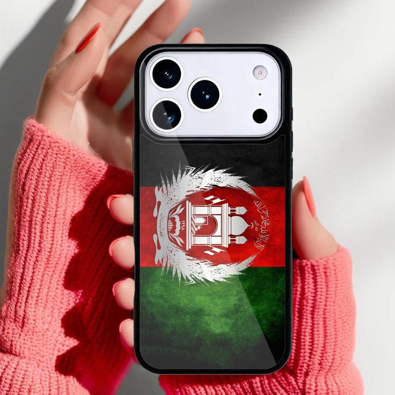 Чехол для телефона с флагом Афганистана для iPhone 17 16 15 14 13 Pro Max Задняя крышка для 12 11 Pro Coque