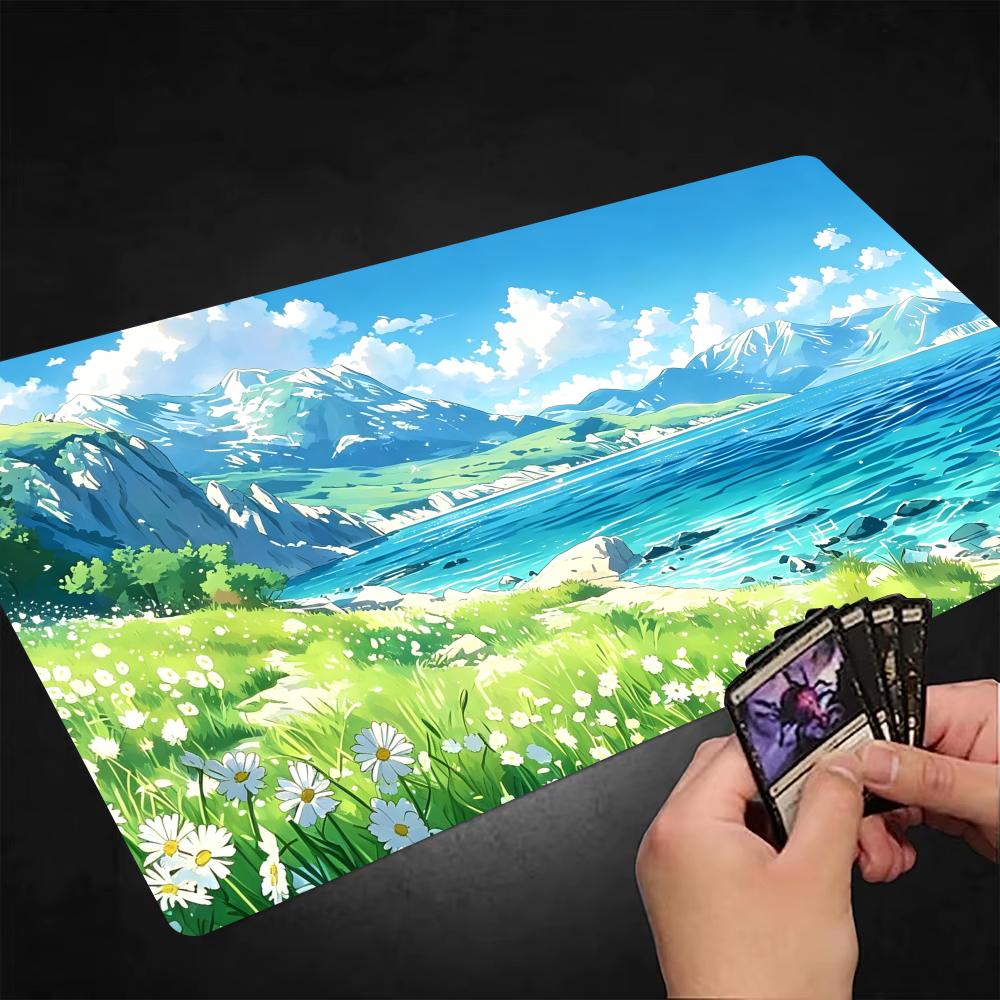 Anime Beach Waves XXL Play Mat Large Gaming Mouse Pad Non‑Slip Big Desk Mat for Laptop PC Office Home Decor Mousepad Mouse Mat
