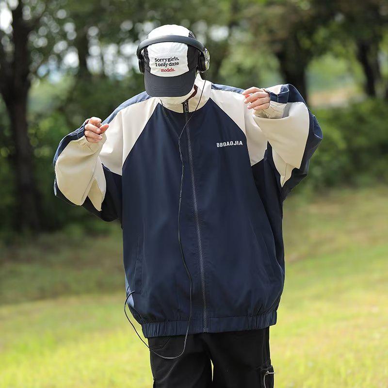 Мужская летняя бейсбольная куртка с солнцезащитным покрытием и воротником-стойкой, японский стиль, дизайн Executive