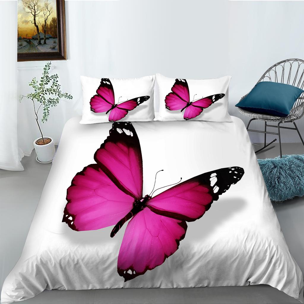 Insect Series Bedding Set 3D Digital Printed Quilt Cover and Pillow Cover 2/3 Pieces Full Size Bedding Set Home Decoration Bedding Set