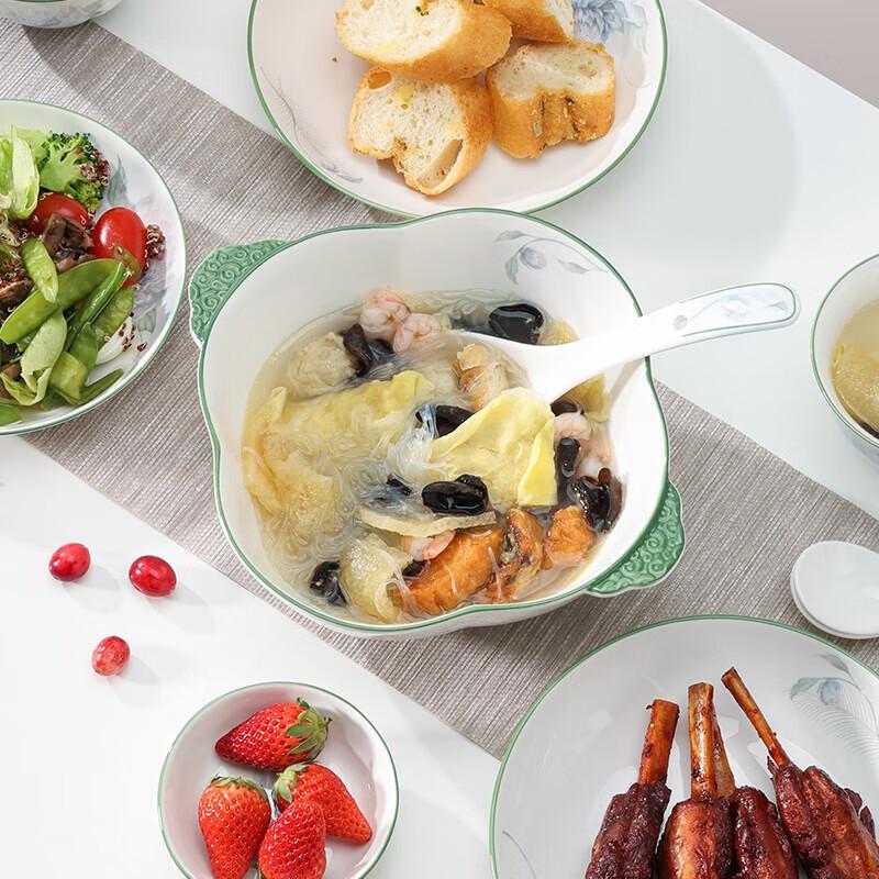 BURNEL Blue Porcelain Dinnerware Set