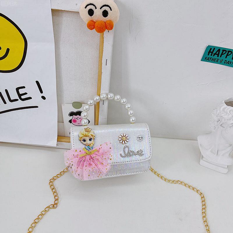 Trendy Breathable And Waterproof Mini Handheld Kids Shoulder Bag With Bow Design