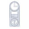 Geometric Ruler Multifunctional Versatile Measuring Tool School Office Drawing Clear Scale Easy Sliding Stable Drawing Ruler