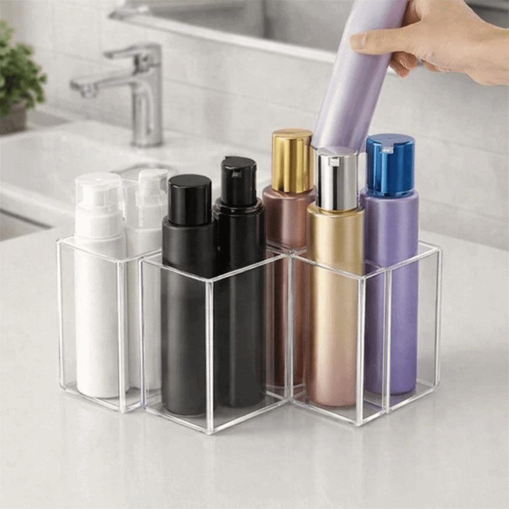 Transparent Divided Storage Pen Holder Fish-Shaped Cosmetics Storage Rack Bedroom Storage