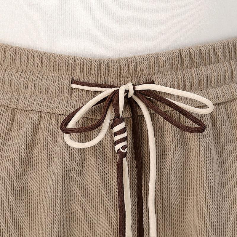 Autumn Winter New Fleece Trousers Korean Casual Harun Pants Female Loose Trousers Trend Women's Sports Pants