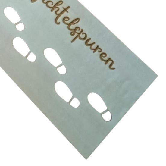 2 шт. Рождественский шаблон гнома, праздничное украшение, деревянный трафарет для силуэта эльфа, отпечаток ноги, многоразовый