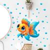 Glow in the Dark Toilet Sticker Goldfish Bubble Removable Waterproof Self Adhesive Luminous Bathroom Wall Art
