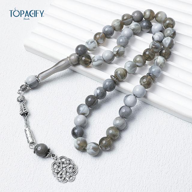 Alloy Prayer Beads: Kuk Style Muslim Worship Bracelet with 45 Beads