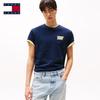 Хлопковая футболка Tommy Jeans с принтом-слоганом