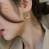 Retro Small Circle  Earrings for Women Fashion Wedding Party Gift