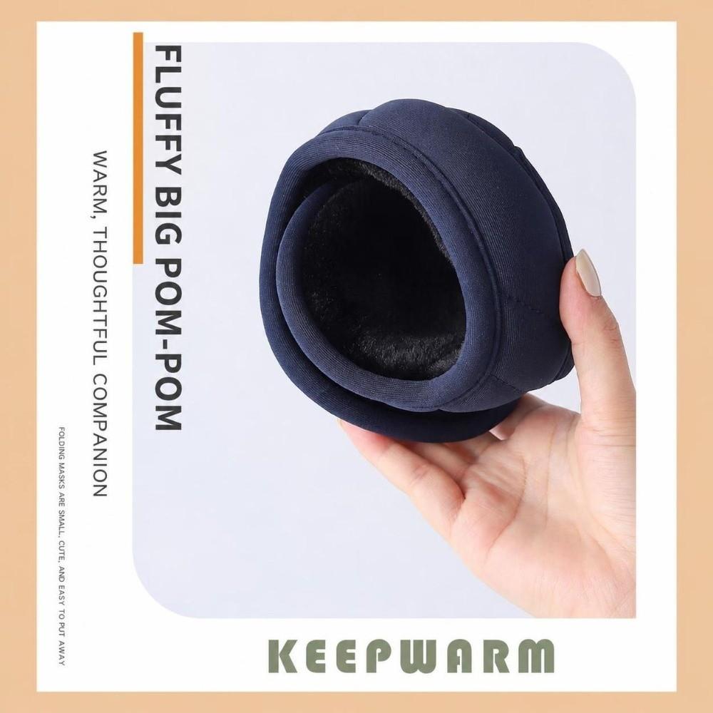 Thick Plush Lined Winter Earmuffs Soft Windproof Ear Covers Portable Plush Earmuffs Outdoor Use