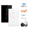 1/2/3 Gang Tuya Smart Switch WiFi Touch Sensor Wall Light Switches 100V-240V Neutral Wire Required Voice Control Support Alexa Google Home