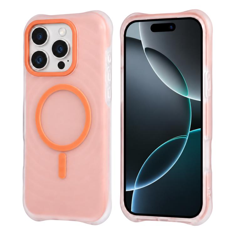 Transparent Color Airbag Shockproof Magnetic PC+TPU Protective Phone Case For iPhone 16 Pro