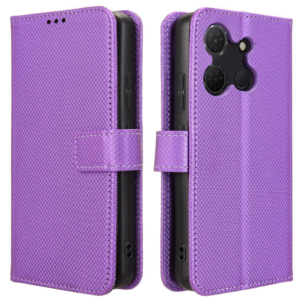 Для TCL 503 Чехол из ПУ кожи с ромбовидной текстурой, кошелек, чехол для телефона