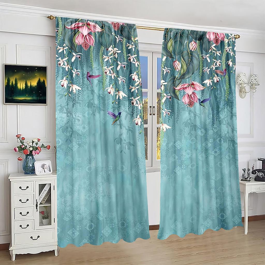 2 шт. - на заказ - напечатанная штора - материал полиэстер - для спальни гостиной кабинета занавеска, препятствующая приватности