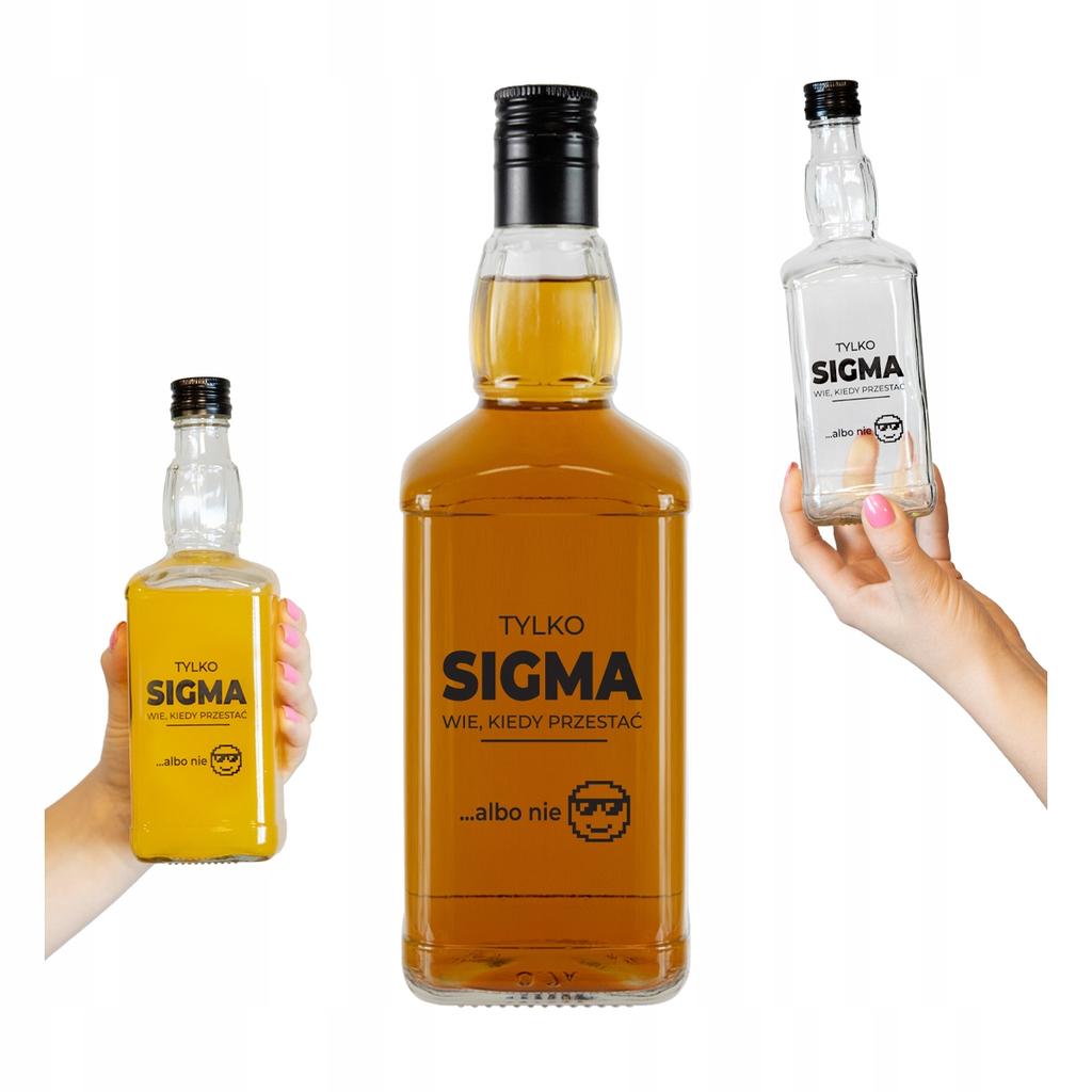Butelka Szklana Daniels 500 Ml Na Alkohol Prezent Z Nadrukiem - Sigma 0,5L