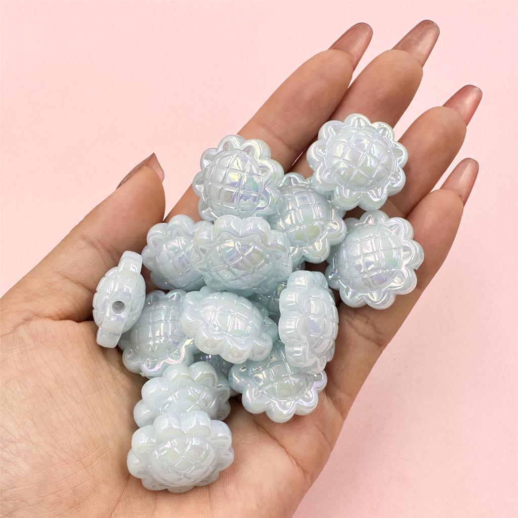 DIY аксессуары с отверстием толщиной 11,5 мм Подсолнух распорка свободные бусины акриловые 10 шт/23,5 мм творческий материал ручной работы для изготовления ювелирных изделий